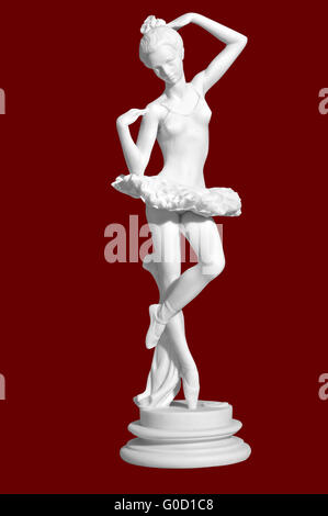 Antike Figur der tanzende Ballerina. Isolierte Bild. Stockfoto