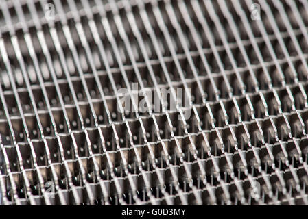 Nahaufnahme der modernen Computer-Prozessor Kühler oder Radiator oder Kühlkörper Stockfoto
