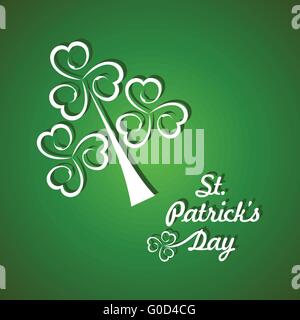 Grußansage für Saint Patricks Day Feier Vektor Stock Vektor