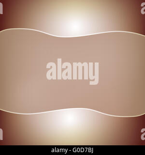 Abstrakte braunen Hintergrund mit zwei glänzenden Balken am oberen und bo Stockfoto