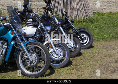 Show NARVABIKE auf dem Gebiet der für Motorräder Stockfoto