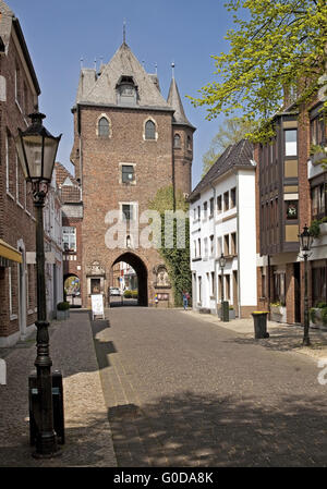 Blick auf das Kuhtor, Kempen, Deutschland Stockfoto