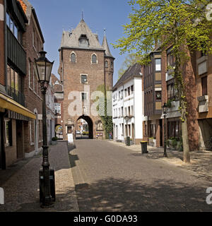 Blick auf das Kuhtor, Kempen, Deutschland Stockfoto