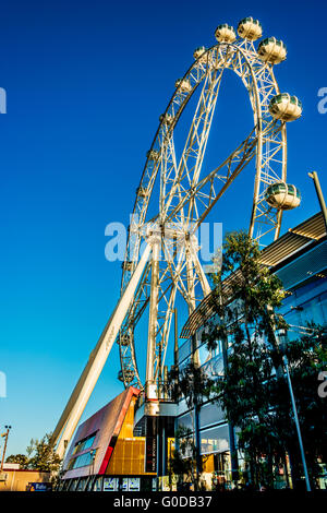 Schließen Sie herauf Bild der Melbourne Star Vergnügungspark-Attraktion in Melbourne Australien Stockfoto