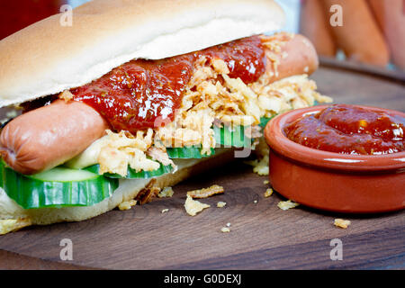 Hot-Dog Stockfoto