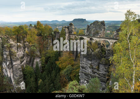 Elbsandsteingebirge Stockfoto