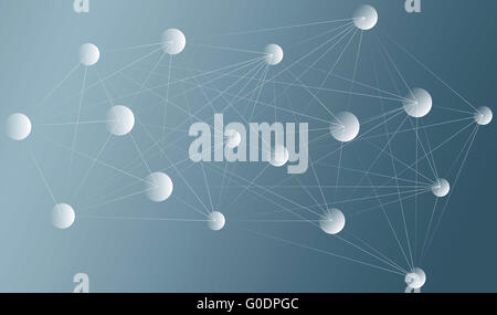 abstrakte Netzdarstellung Stockfoto