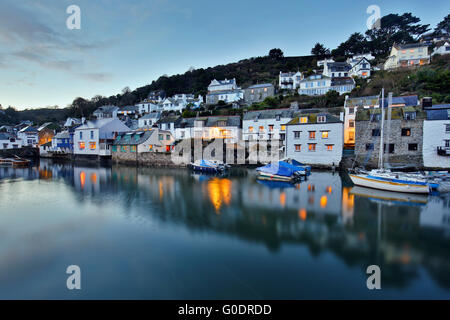 Polperro; Hafen; Cornwall; UK Stockfoto