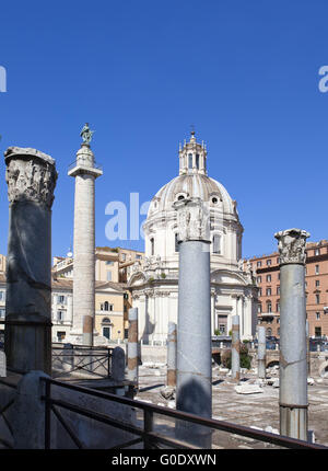 Italien. Rom. Ruinen des Forum des Trajan Stockfoto
