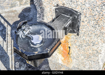 Trinkwasser-Brunnen in Montreal, Kanada. Stockfoto