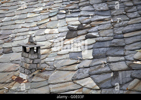 Schieferdach Stockfoto