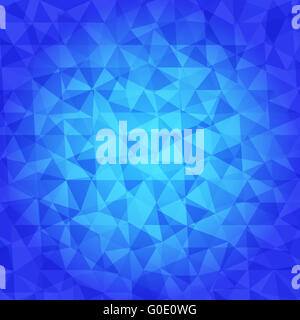 Abstrakte geometrische Dreieck Blau Töne Hintergrund Stockfoto