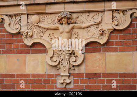 Detail der Mauer am Royal Greenwich observatory Stockfoto