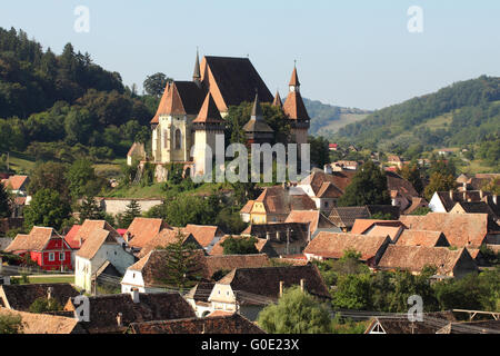 Befestigte Kirche von Birthälm, Rumänien Stockfoto