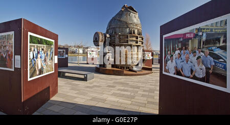 Ausstellung in der Thomas-Konverter am Phoenix See Stockfoto