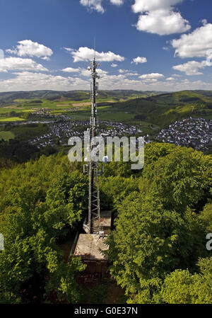 Blick vom Kueppel Turm auf Freienohl, Meschede Stockfoto