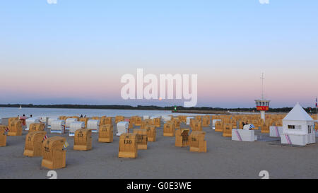 Strandkörbe an der Ostsee Stockfoto