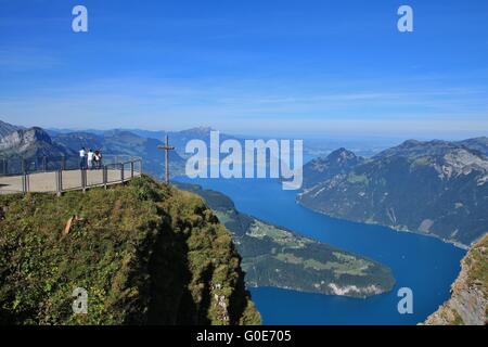 Blick vom Mt Fronalpstock Stockfoto