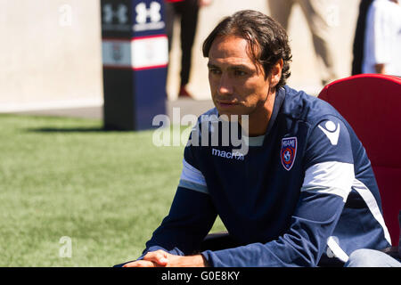 30. April 2016: Miami FC Trainer Alessandro Nesta in der NASL-Spiel zwischen Miami und Ottawa Fury FC am TD Place Stadium in Ottawa, ON, Kanada Daniel Lea/CSM Stockfoto