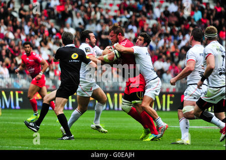 Nizza, Frankreich. 30. April 2016. DUANE VERMEULEN. Rugby Union. Französische Top 14. Übereinstimmung zwischen RC Toulon und Stade Toulousain (Toulouse) an Allianz Riviera am 30. April 2016 in Nizza, Frankreich. 10-12 Credit Score: Norbert Scanella/Alamy Live-Nachrichten Stockfoto