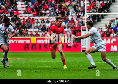 Nizza, Frankreich. 30. April 2016. James O'CONNOR. Französische Top 14 Rugby Union. Übereinstimmung zwischen RC Toulon und Stade Toulousain (Toulouse) an Allianz Riviera am 30. April 2016 in Nizza, Frankreich. 10-12 Punkte. Bildnachweis: Norbert Scanella/Alamy Live-Nachrichten Stockfoto