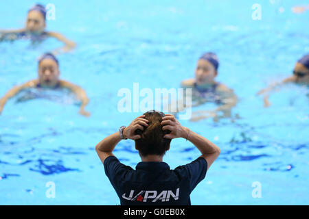 Tokio, Japan. 30. April 2016. Masayo Imura (JPN) Synchronschwimmen: Der 92. Japan synchronisiert Swimming Championships Open 2016 am Tatumi International Pool in Tokio, Japan. © Yohei Osada/AFLO SPORT/Alamy Live-Nachrichten Stockfoto