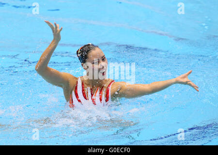 Tokio, Japan. 1. Mai 2016. Yukiko Inui (JPN) Synchronschwimmen: Der 92. Japan synchronisiert Swimming Championships Open 2016 Frauen Solo Free Routine Final am Tatumi International Pool in Tokio, Japan. © Yohei Osada/AFLO SPORT/Alamy Live-Nachrichten Stockfoto