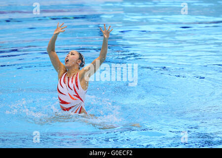 Tokio, Japan. 1. Mai 2016. Yukiko Inui (JPN) Synchronschwimmen: Der 92. Japan synchronisiert Swimming Championships Open 2016 Frauen Solo Free Routine Final am Tatumi International Pool in Tokio, Japan. © Yohei Osada/AFLO SPORT/Alamy Live-Nachrichten Stockfoto