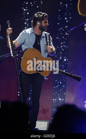 30. April 2016 - Austin, TX, Vereinigte Staaten von Amerika - 30. April 2016 - Austin, Texas - Thomas Rhett. 2016 iHeart Country Festival in The Frank Erwin. Bildnachweis: MJT/AdMedia (Kredit-Bild: © Mjt/AdMedia über ZUMA Draht) Stockfoto