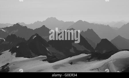 Tolle Aussicht von der Spitze des Mt Titlis Stockfoto