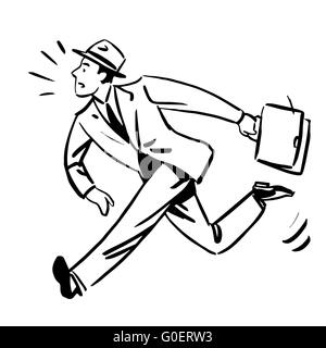 Spät zur Arbeit-Business-Konzept Stockfoto