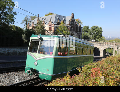 Zahnradbahn Drachenfels Stockfoto