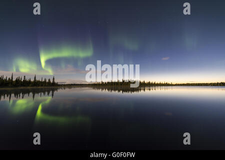 Nordlicht, Lappland, Schweden Stockfoto