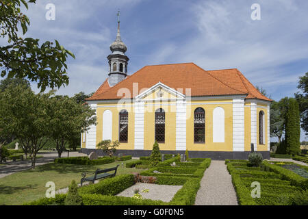 Kirche von Damsholte Stockfoto