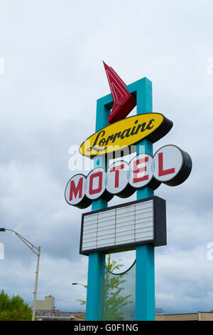 Motel-Schild Stockfoto