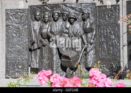 Kate Sheppard National Suffragetten Memorial, Oxford Terrace, Christchurch, Canterbury, Neuseeland Stockfoto