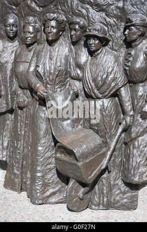 Kate Sheppard National Suffragetten Memorial, Oxford Terrace, Christchurch, Canterbury, Neuseeland Stockfoto