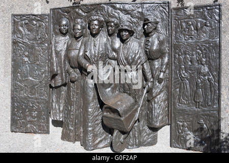 Kate Sheppard National Suffragetten Memorial, Oxford Terrace, Christchurch, Canterbury, Neuseeland Stockfoto