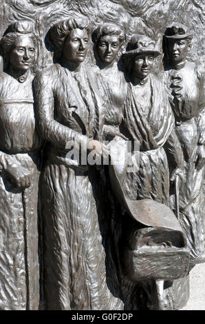 Kate Sheppard National Suffragetten Memorial, Oxford Terrace, Christchurch, Canterbury, Neuseeland Stockfoto