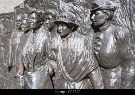 Kate Sheppard National Suffragetten Memorial, Oxford Terrace, Christchurch, Canterbury, Neuseeland Stockfoto