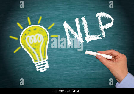 NLP Neuro Linguistisches Programmieren Stockfoto