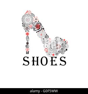Illustration der Damenschuhe Stock Vektor