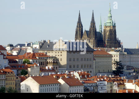 Prager Burg Hradschin und Veitsdom Stockfoto