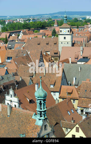 Mittelalter-Stadt Rothenburg in Bayern Stockfoto