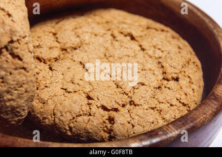 Haferflocken Cookies Nahaufnahme Makro Stockfoto