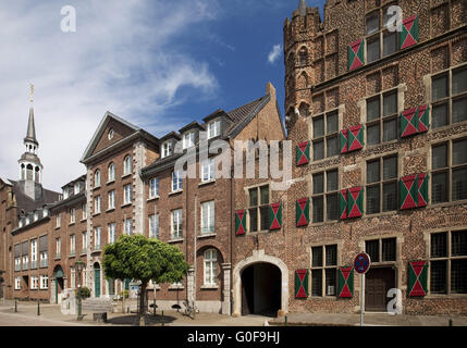 Historische Häuser in der Altstadt von Goch, Deutschland Stockfoto