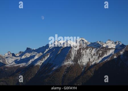 Schön geformte Berge Fusshorn und Rotstock Stockfoto