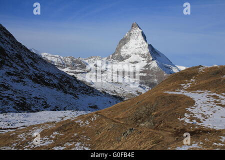 Majestätischen Mt Matterhorn Stockfoto