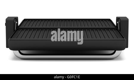 Elektro-Grill isoliert auf weißem Hintergrund Stockfoto