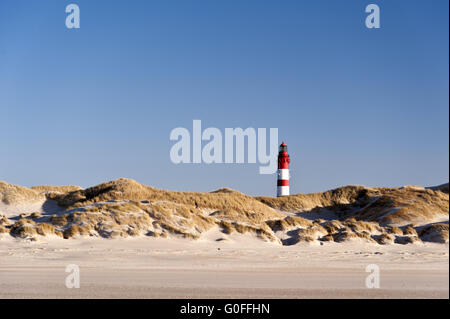 Leuchtturm von Amrum in Deutschland Stockfoto